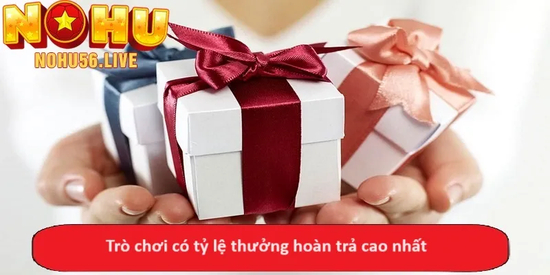 Trò chơi có tỷ lệ thưởng hoàn trả cao nhất