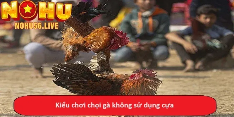 Kiểu chơi chọi gà không sử dụng cựa