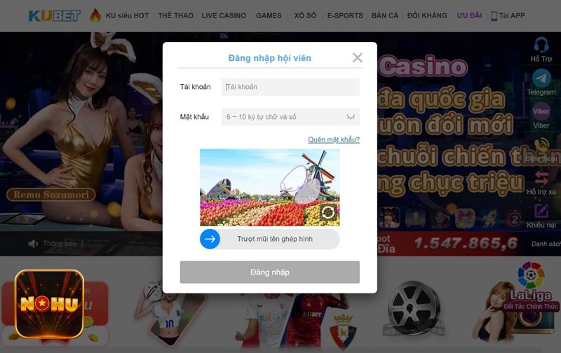 Đăng Nhập NoHu - Bước 1: Truy cập đúng địa chỉ chính thức